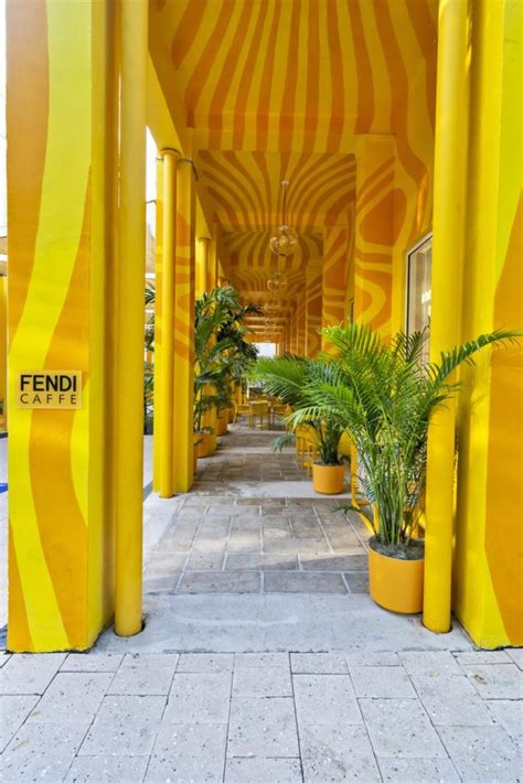 fendi cafe design district|the Fendi cafe miami.